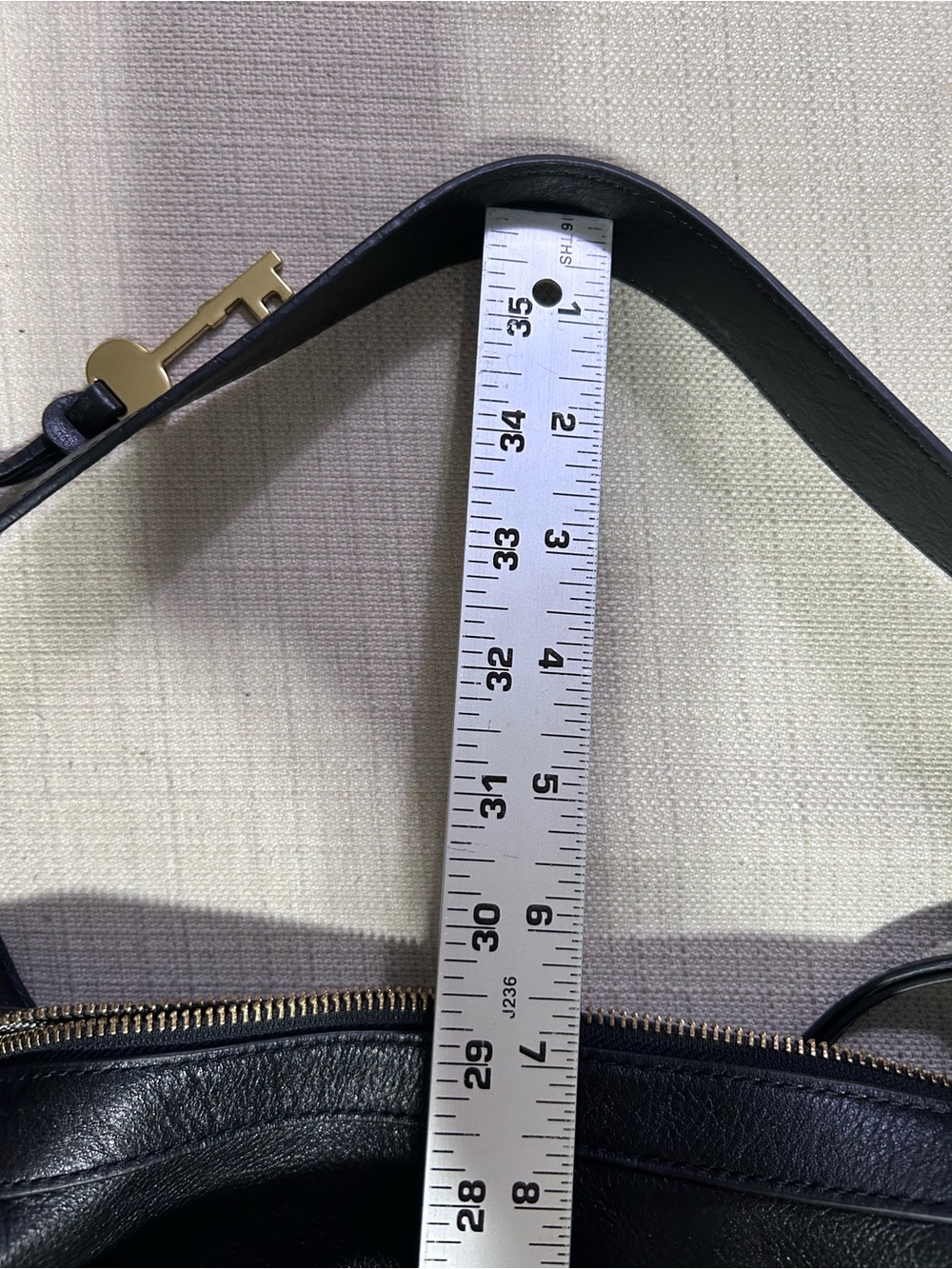 Fossil Hannah Hobo Shoulder Bag Black Leather ZB7888 - Picture 11 of 12